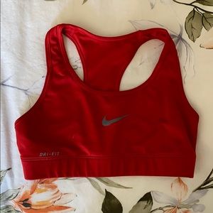 RED NIKE SPORTSBRA